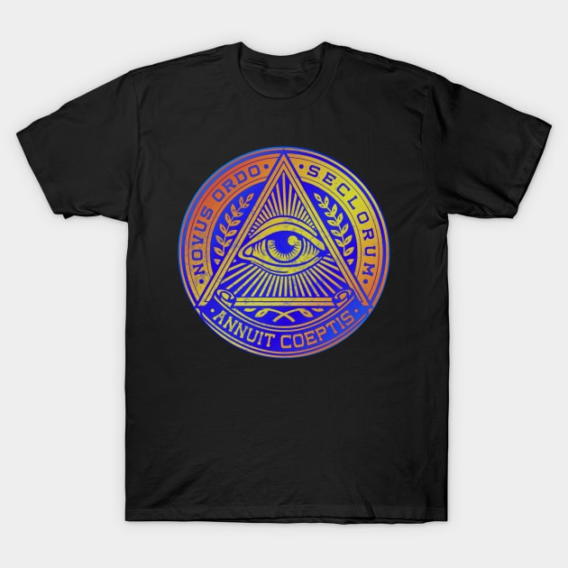 New World Order Illuminati Symbol T-Shirt by Scar